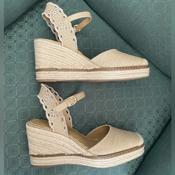 Crown Vintage Beige Narri Wedge Sandal Espadrille - Picture 7 of 16